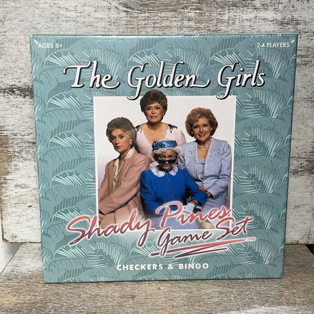 The Golden Girls Shady Pines Checkers, Bingo 2 in 1 Games New Sealed Betty White